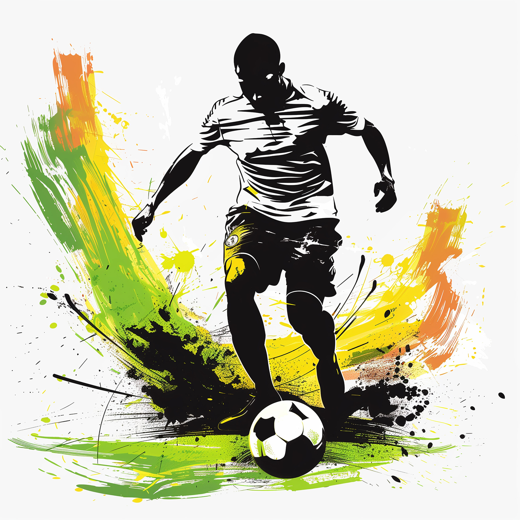 Man kicking a football ball Man kicking a football ball