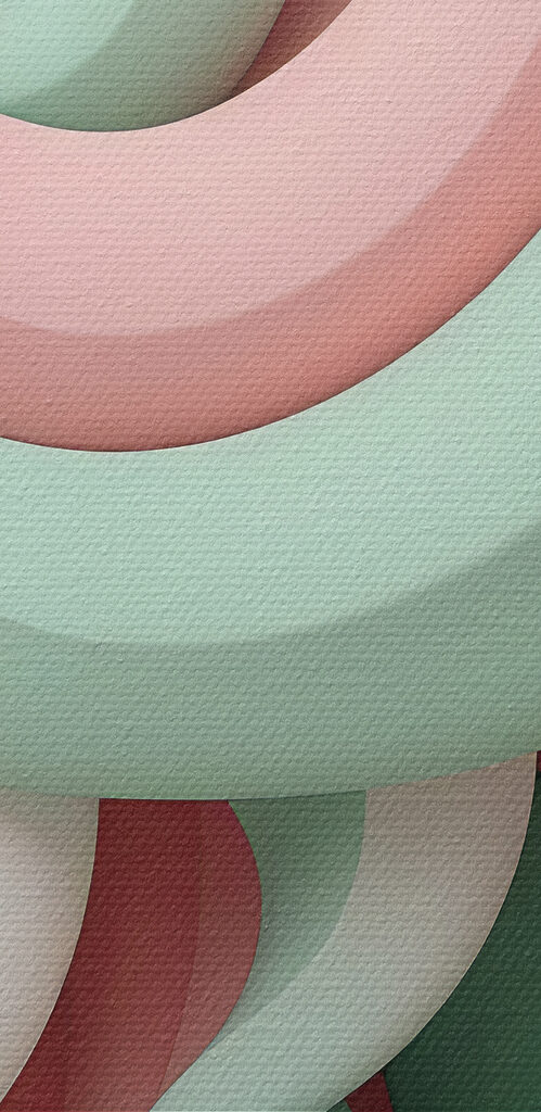 Close up of a colorful object