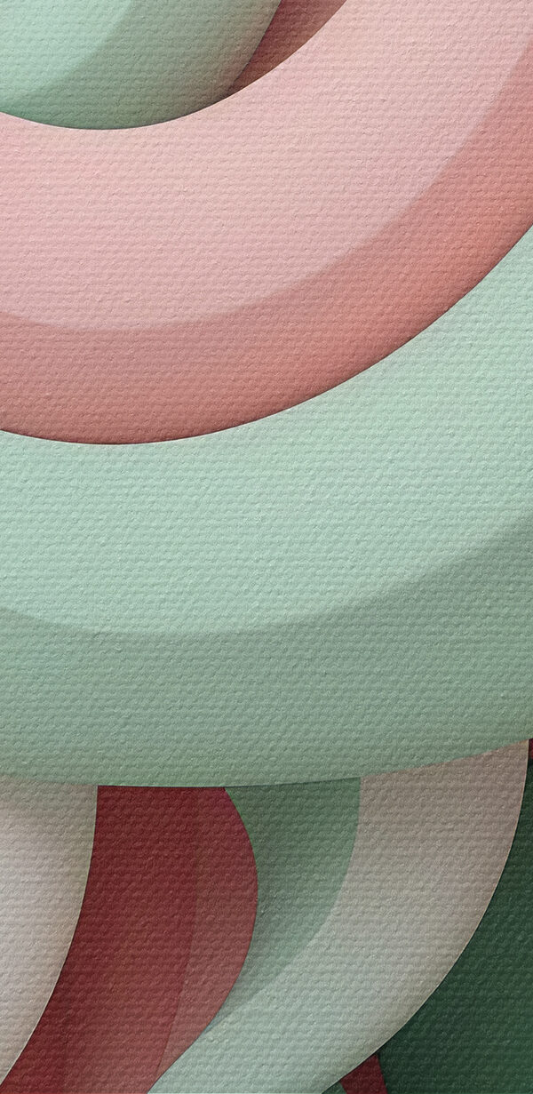 Close up of a colorful object