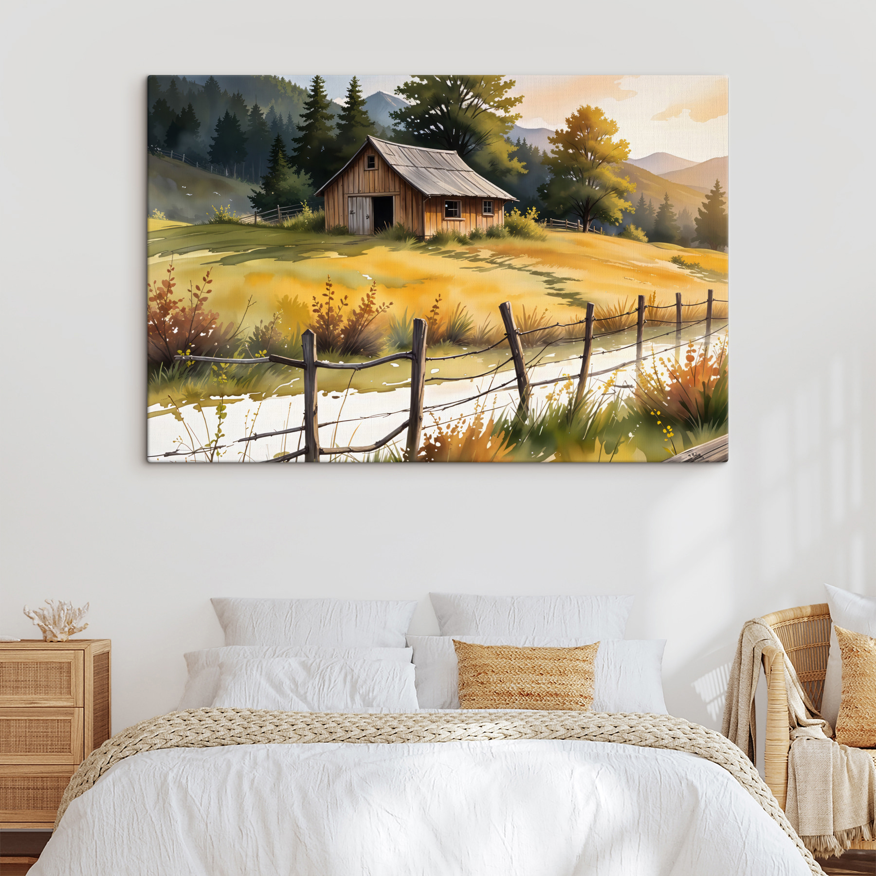 House in a field House in a field