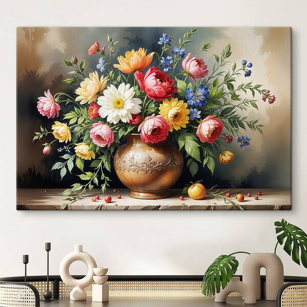 Quadri Dipinto di fiori in un vaso (COD: s40395) Quadri Quadri Dipinto di fiori in un vaso (COD: s40395)