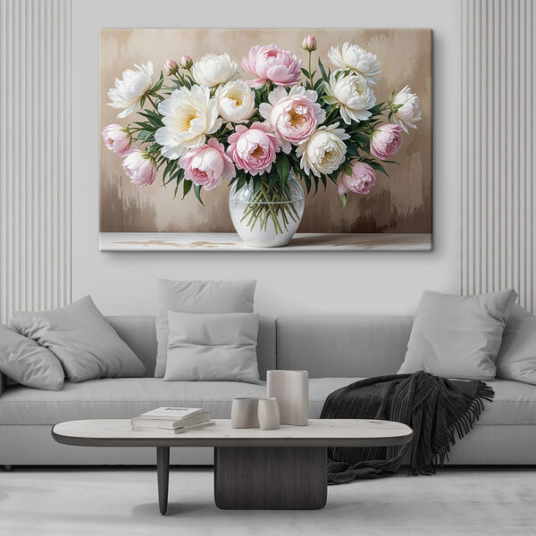 Quadri Quadri Vaso di fiori su un tavolo (COD: s40398)