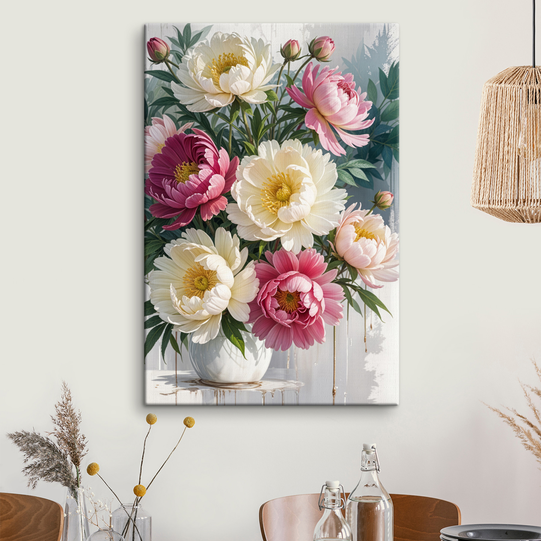 Bouquet of flowers with leaves Bouquet of flowers with leaves