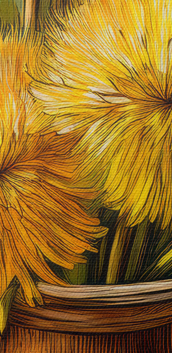 Yellow flowers in a vase