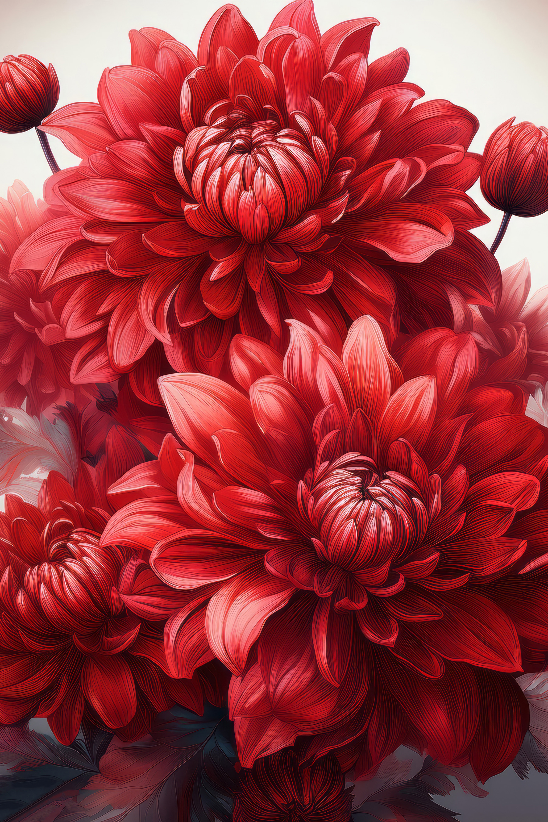 Close up of a red flower Close up of a red flower