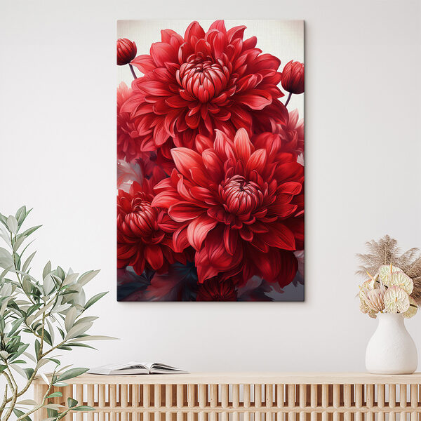 Quadri Quadri Primo piano di un fiore rosso (COD: s40422)