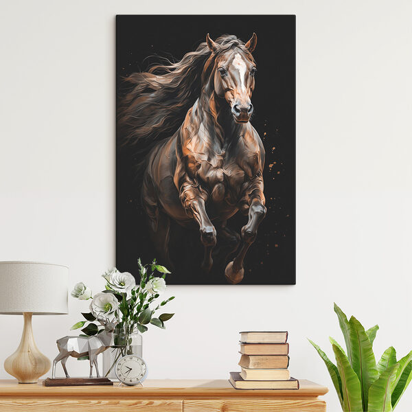 Quadri Quadri Cavallo dal pelo lungo che corre (COD: s40325)