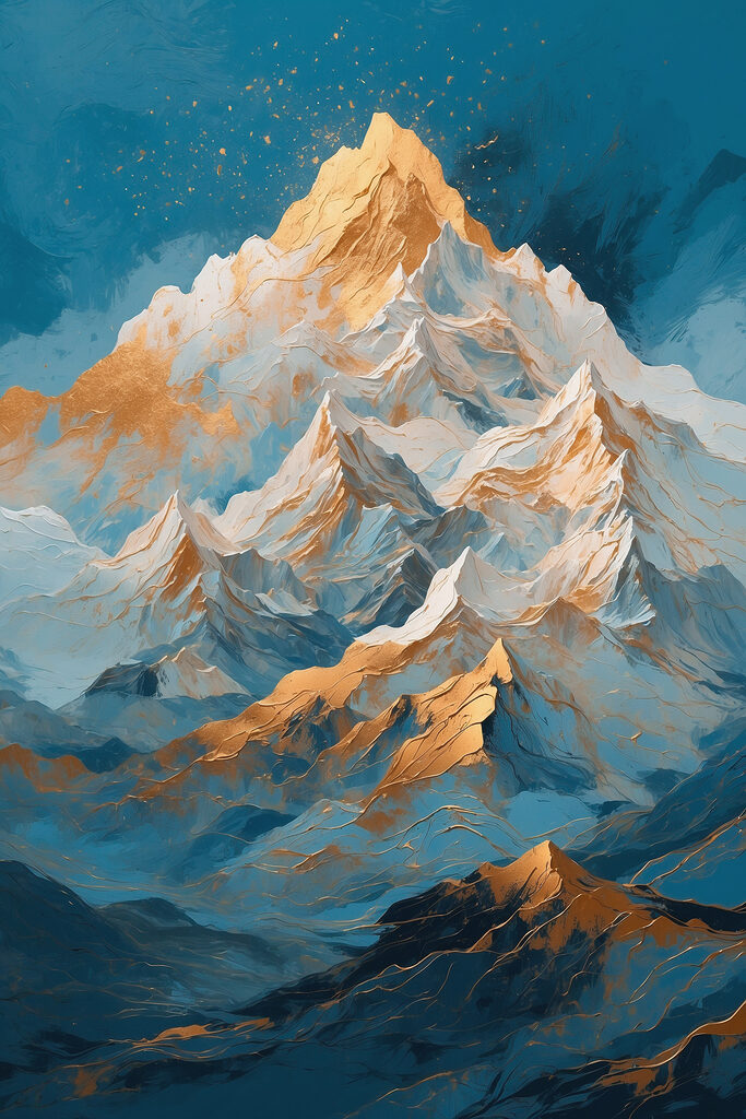 Sun-kissed Peaks Touching Sky Sun-kissed Peaks Touching Sky