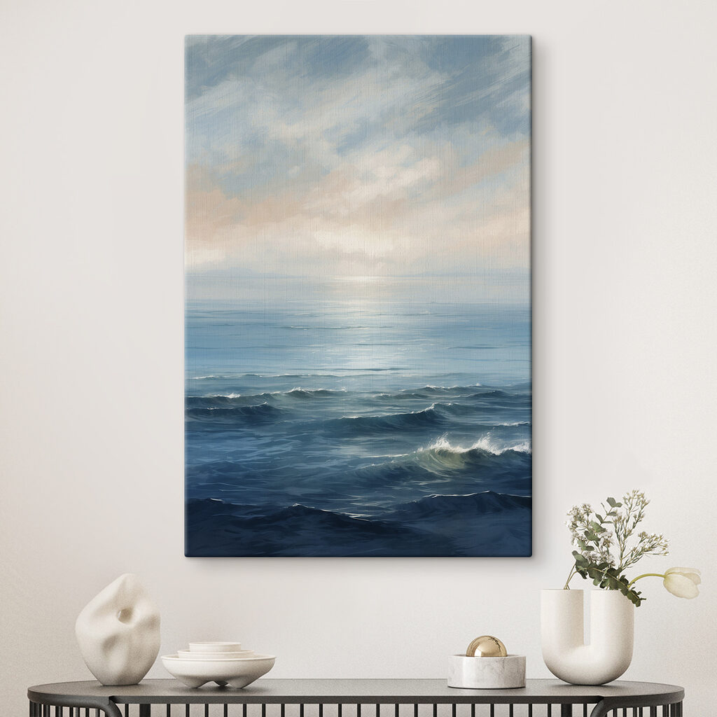 Large body of water with waves