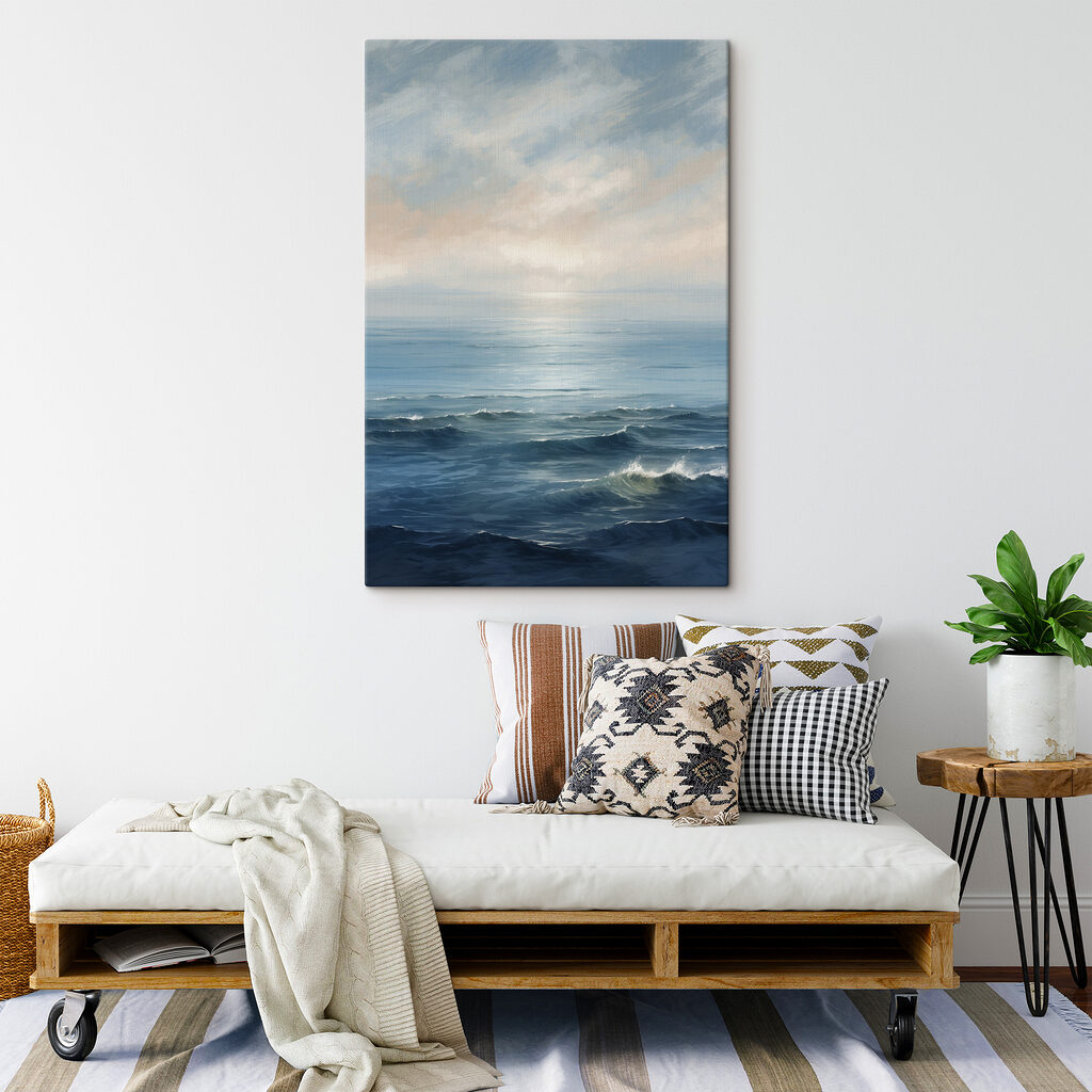 Large body of water with waves