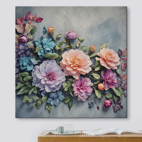 Group of colorful flowers