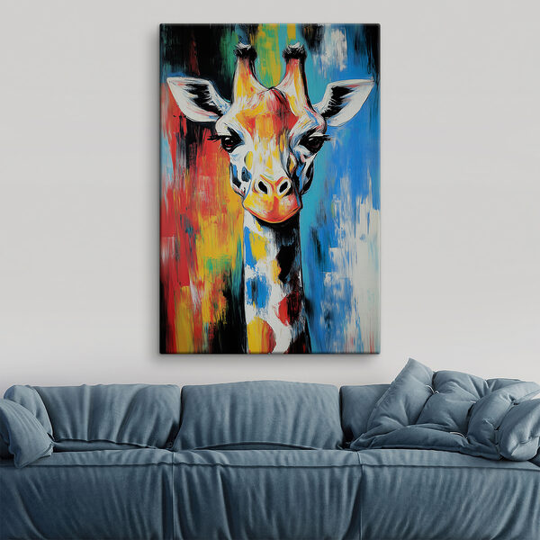 Quadri Quadri Dipinto raffigurante una giraffa (COD: s40349)