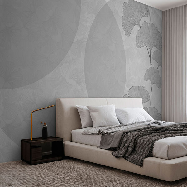 Sfondo grigio e bianco con cerchi e linee Sfondo grigio e bianco con cerchi e linee