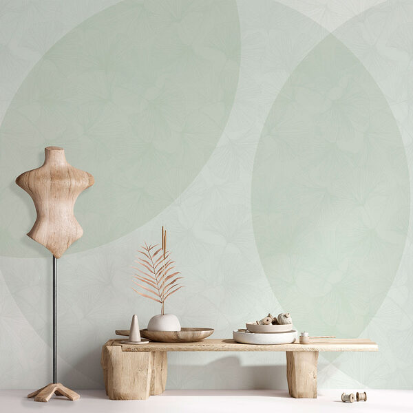 Sfondo bianco e verde con cerchi e linee Sfondo bianco e verde con cerchi e linee