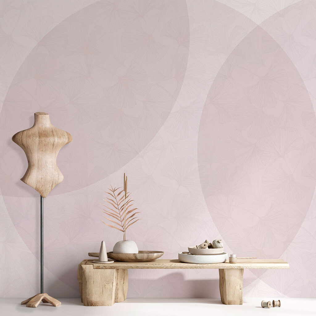White and pink background with circles White and pink background with circles