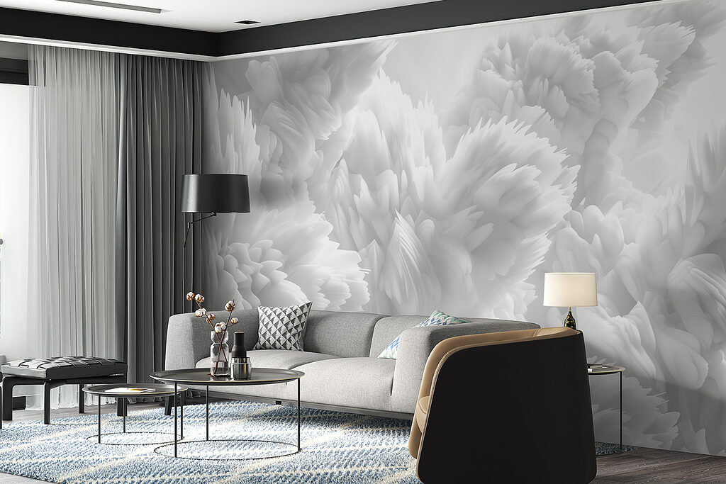 Close up of white fluffy objects