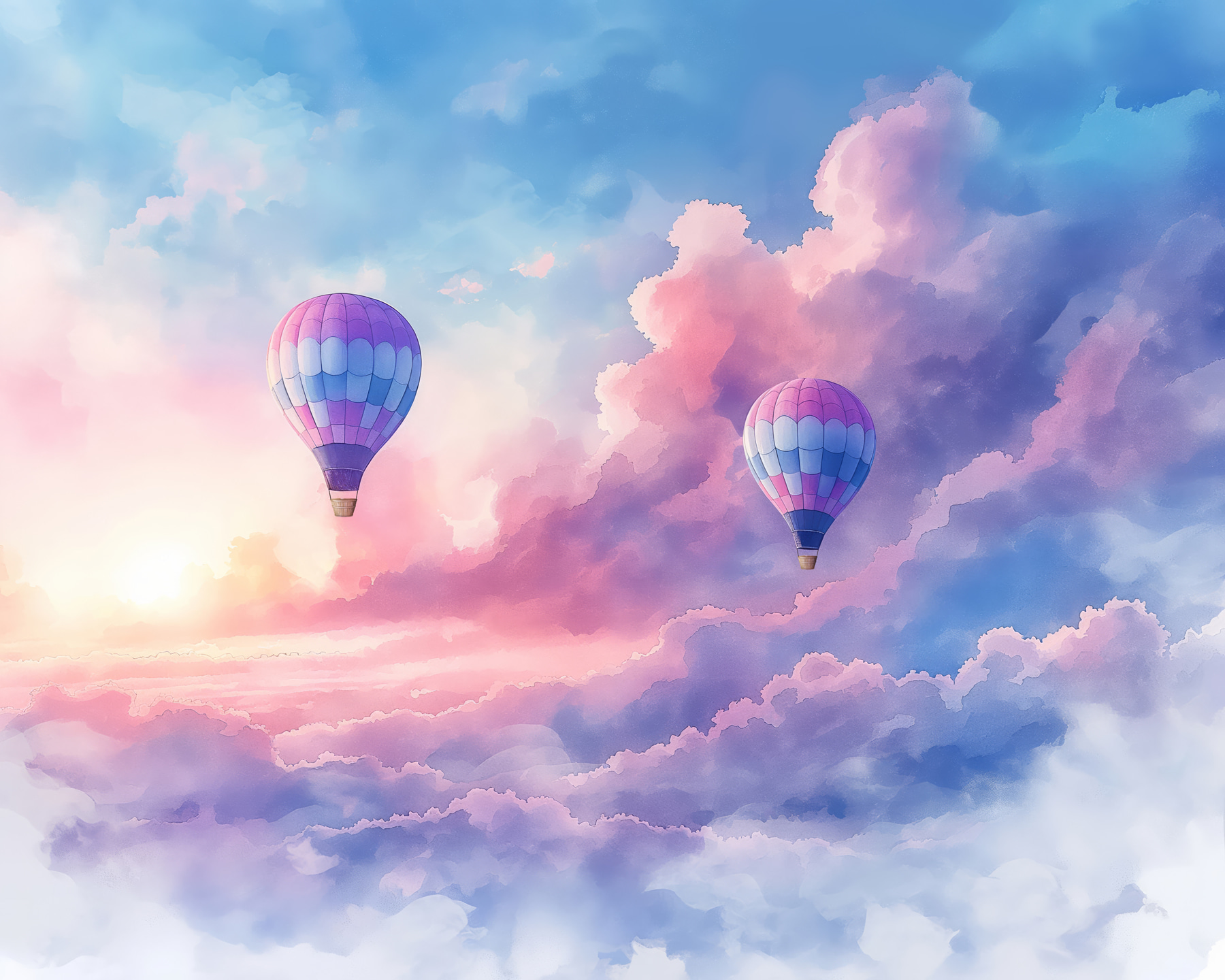Hot air balloons in the sky Hot air balloons in the sky