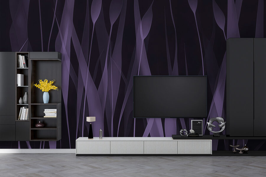 Erba viola con linee bianche