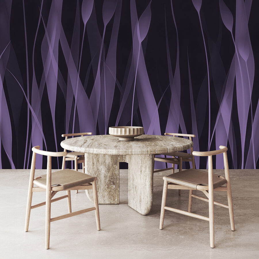 Erba viola con linee bianche