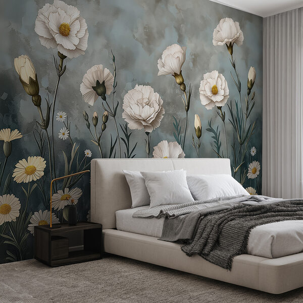 Pittura di fiori bianchi Pittura di fiori bianchi