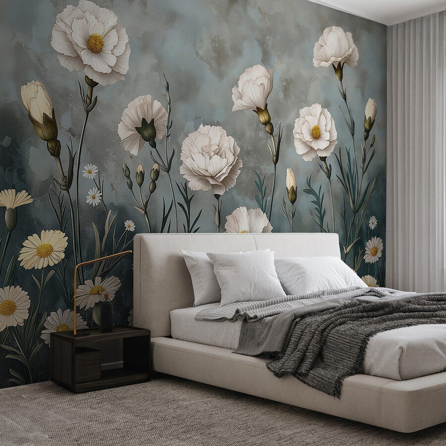 Pittura di fiori bianchi Pittura di fiori bianchi