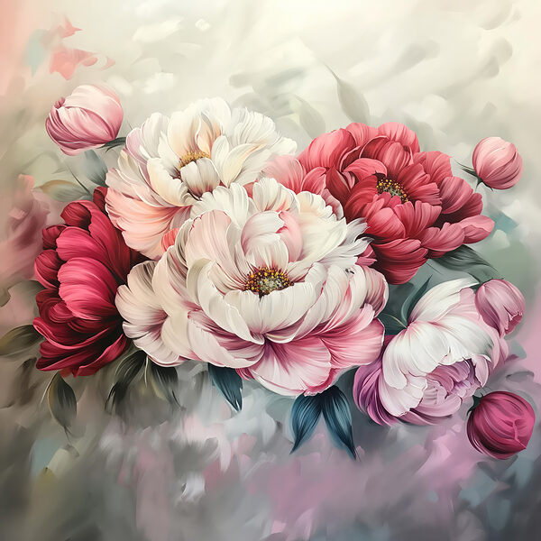 Pittura di fiori su una superficie Pittura di fiori su una superficie