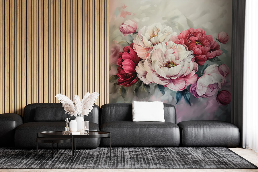 Pittura di fiori su una superficie Pittura di fiori su una superficie