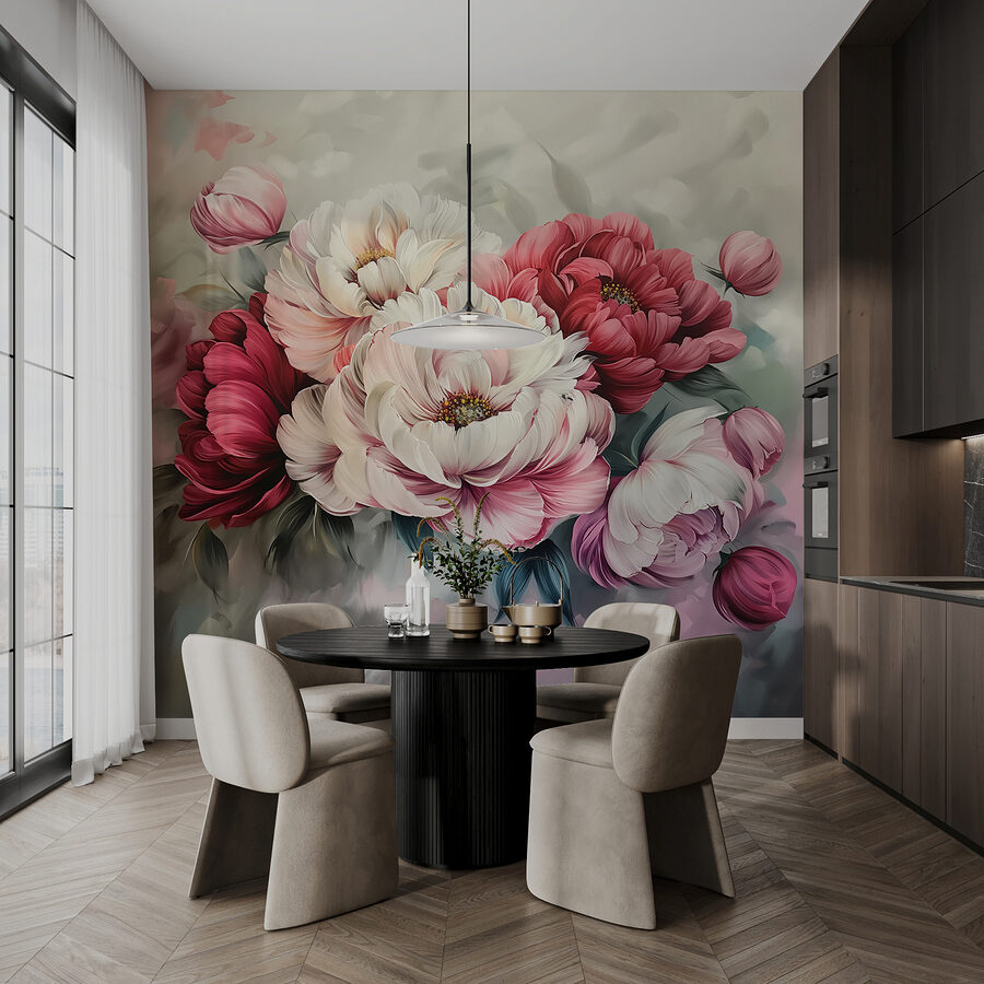Pittura di fiori su una superficie Pittura di fiori su una superficie