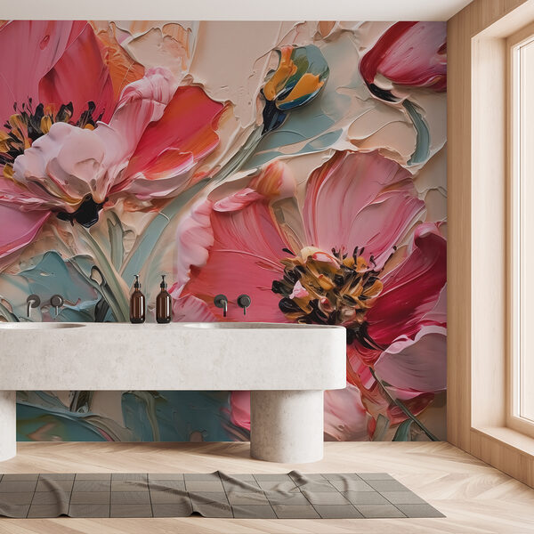 Pittura di fiori su tela Pittura di fiori su tela