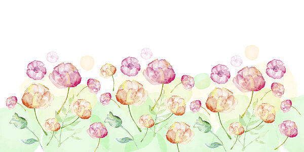 Pittura ad acquerello di fiori Pittura ad acquerello di fiori
