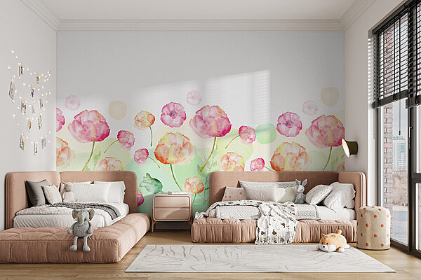 Pittura ad acquerello di fiori Pittura ad acquerello di fiori