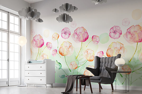 Pittura ad acquerello di fiori Pittura ad acquerello di fiori