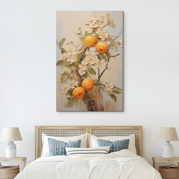 Quadri Dipinto raffigurante arance e fiori (COD: s40486) Quadri Quadri Dipinto raffigurante arance e fiori (COD: s40486)