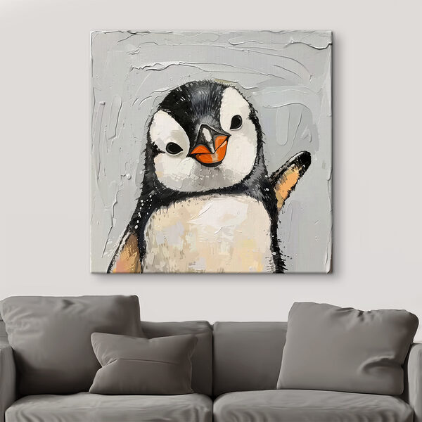 Painting of a penguin Painting of a penguin
