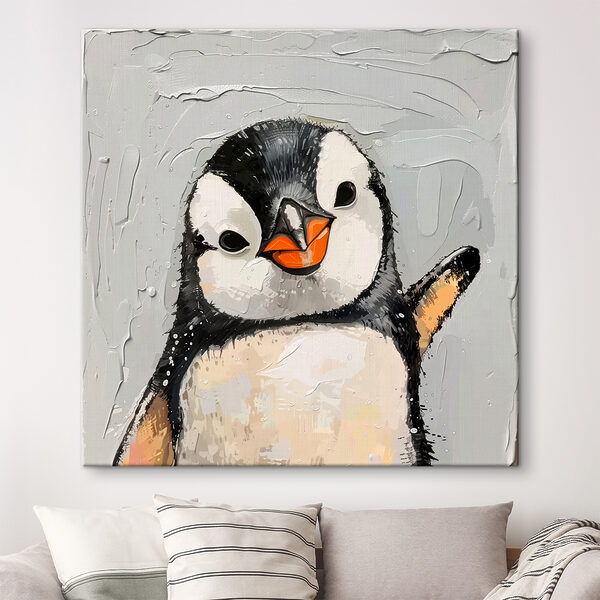 Painting of a penguin Painting of a penguin