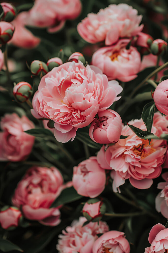 Group of pink flowers