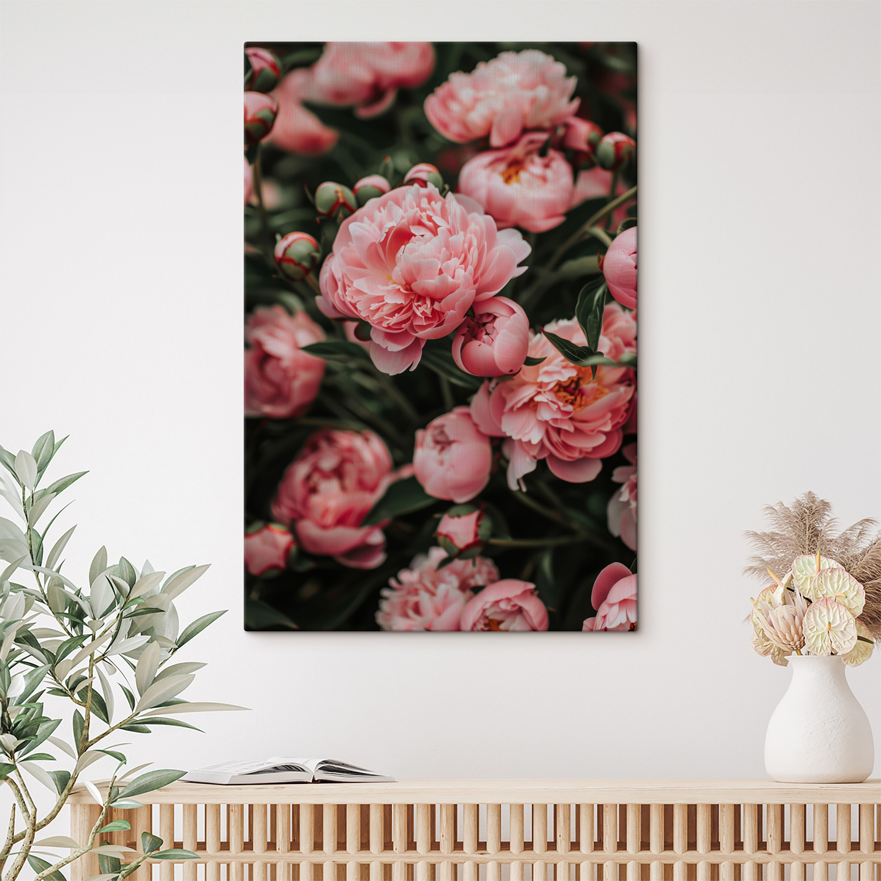 Group of pink flowers