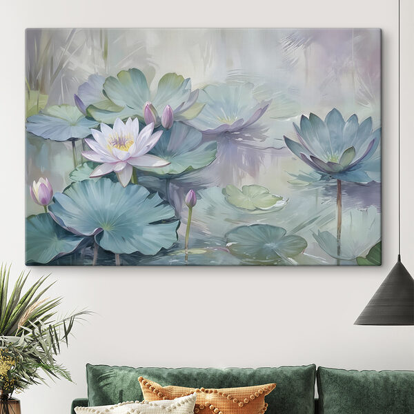 Quadri Quadri Dipinto raffigurante un fiore e delle foglie (COD: s40542)