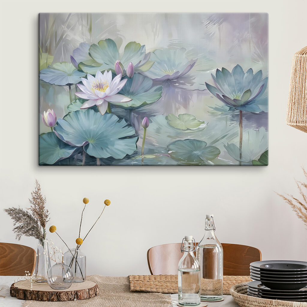 Painting of a flower and leaves