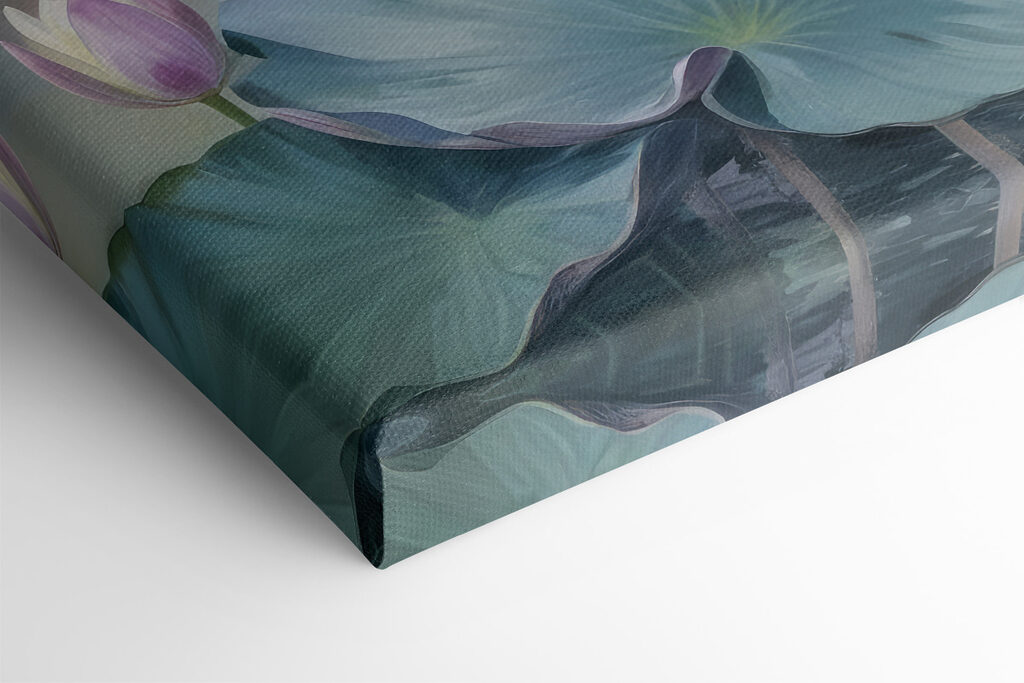 Painting of a flower and leaves