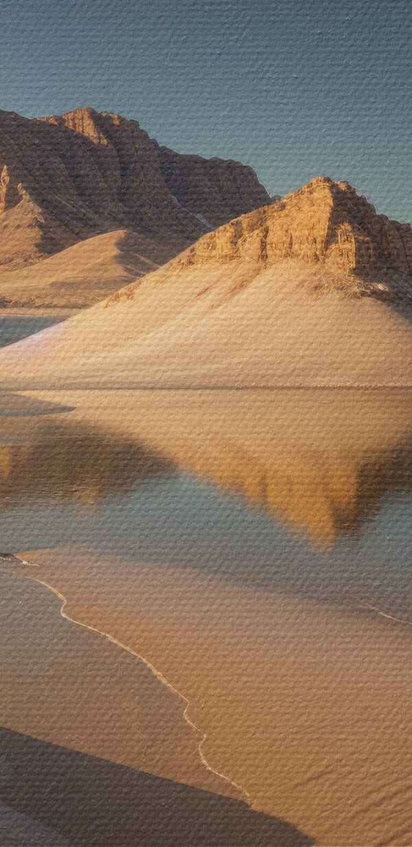 Sand dunes in a lake Sand dunes in a lake