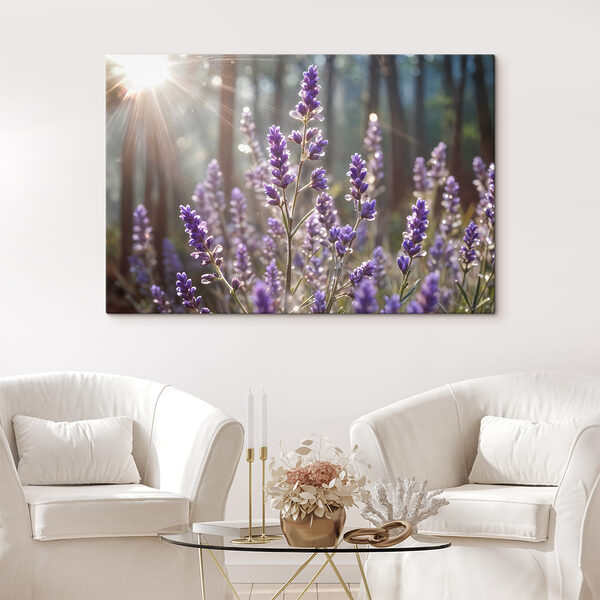 Quadri Quadri Primo piano di fiori viola (COD: s40570)