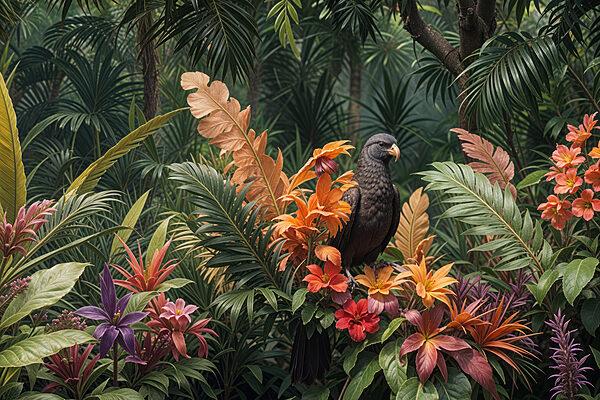 Bird sitting on a flower Bird sitting on a flower