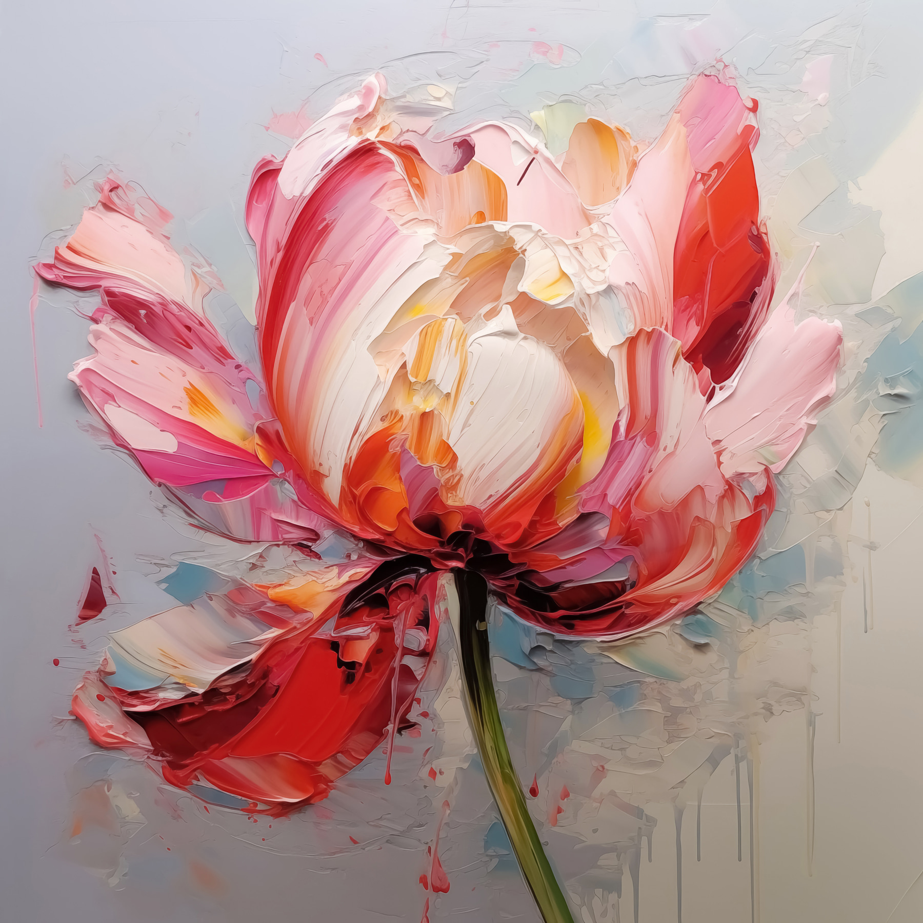 Painting of a flower Painting of a flower