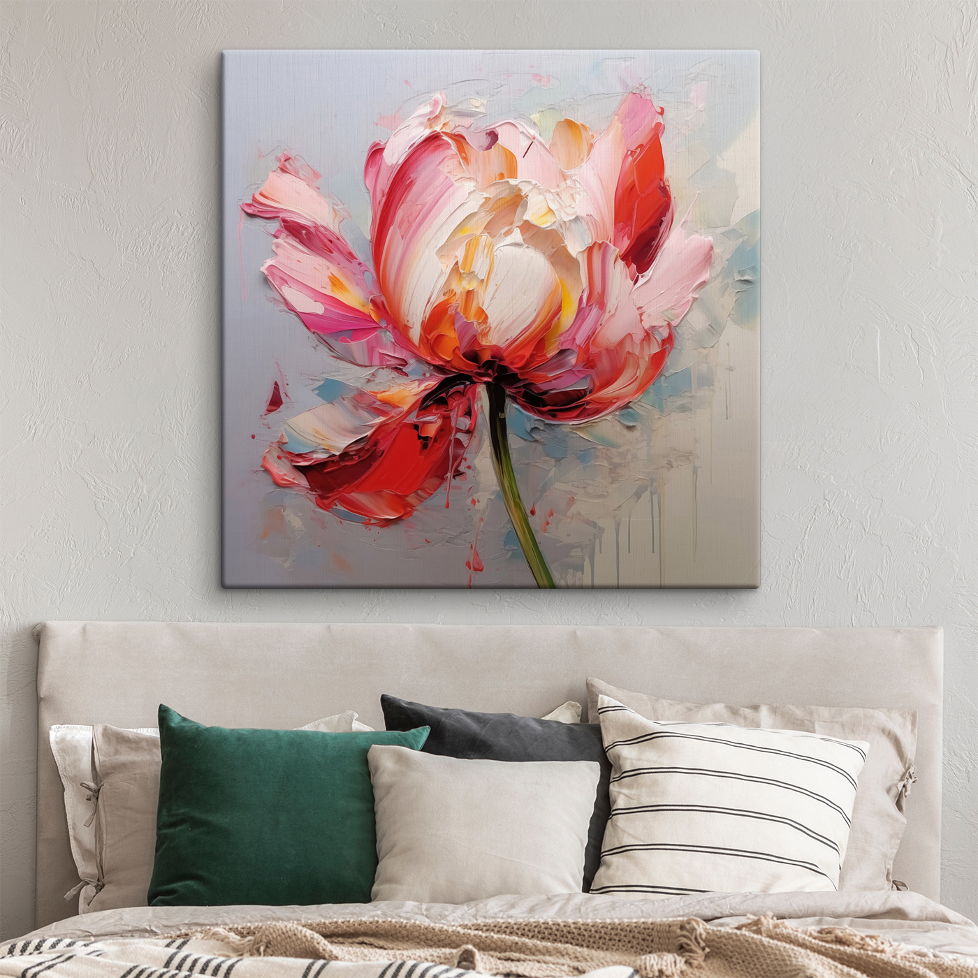 Painting of a flower Painting of a flower