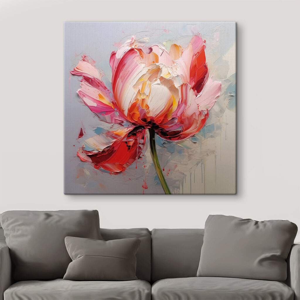 Painting of a flower Painting of a flower