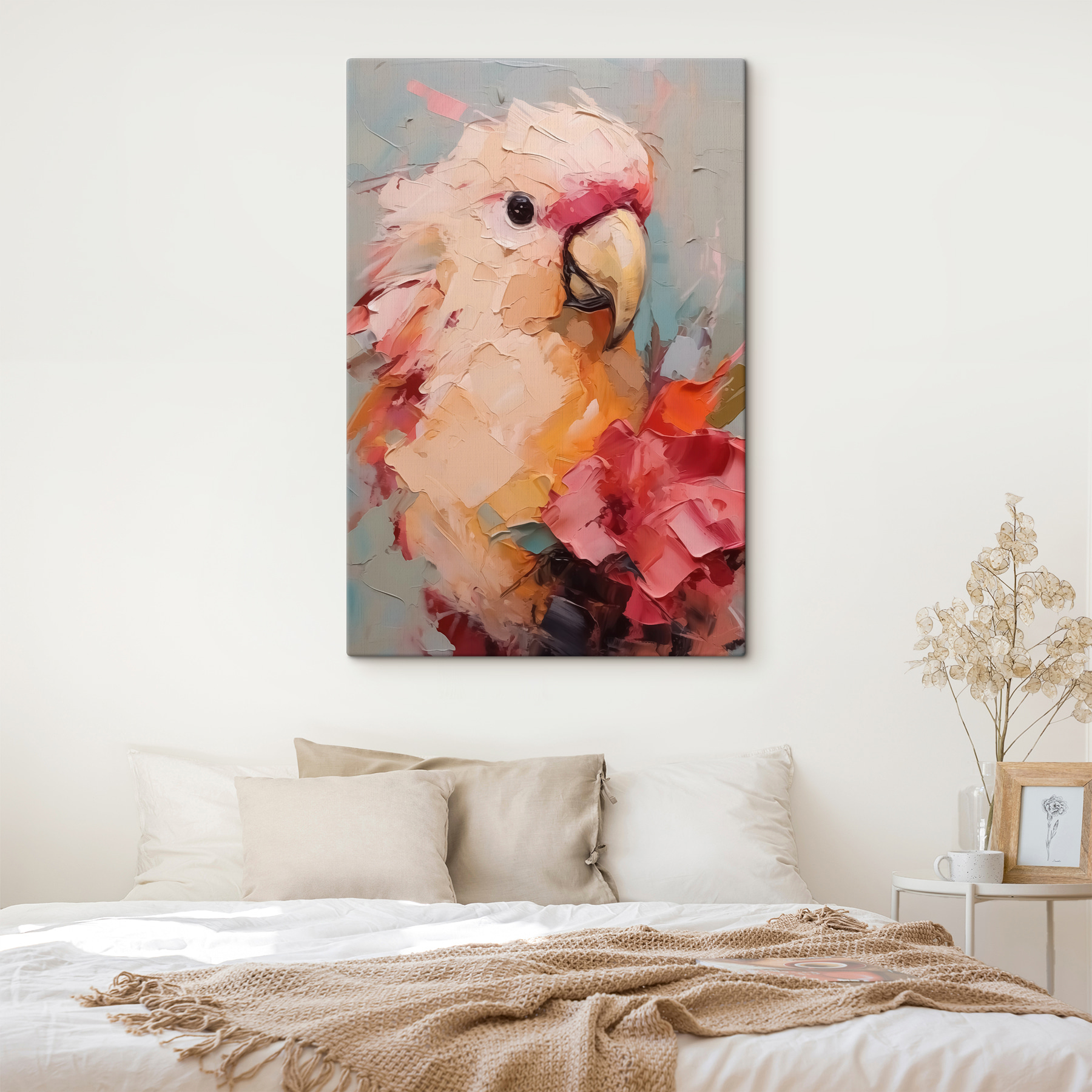 Painting of a parrot