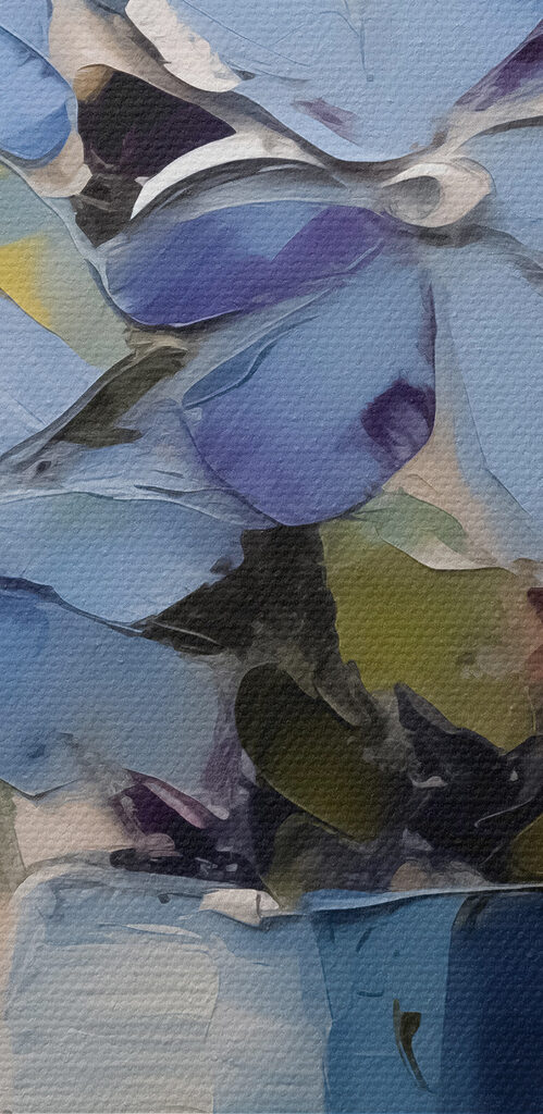Painting of flowers in a vase
