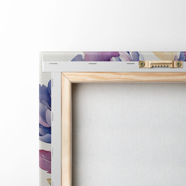 Painting of flowers on a white background