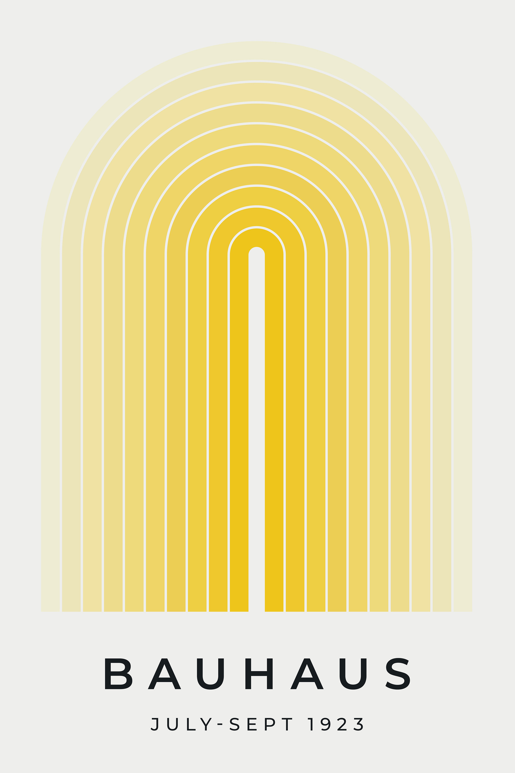 Yellow and white arch Yellow and white arch